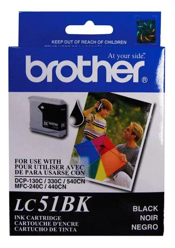 CART DE TINTA BROTHER ORIGINAL LC-51 BLACK