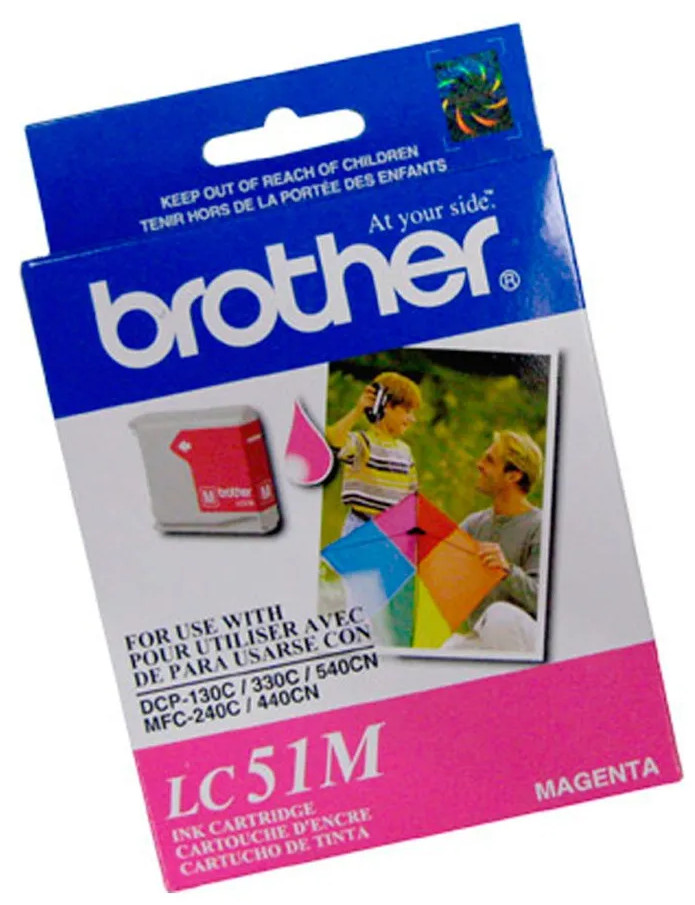CART DE TINTA BROTHER ORIGINAL LC-51 MAGENTA
