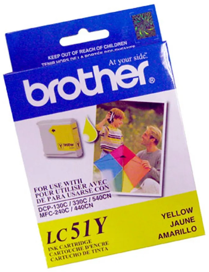 CART DE TINTA BROTHER ORIGINAL LC-51 YELLOW